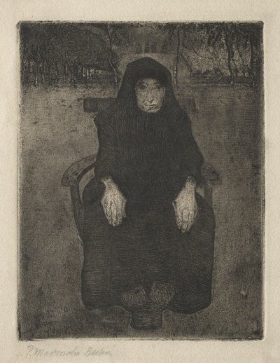 Siedząca stara kobieta autorstwa Paula Modersohn-Becker