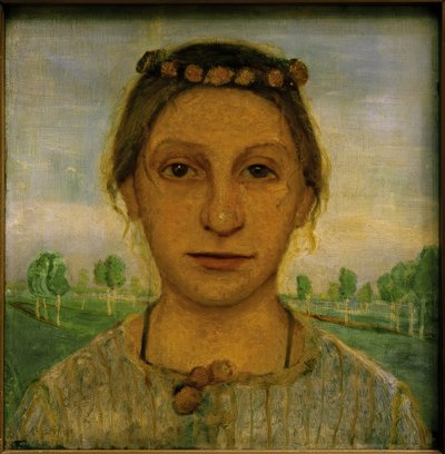 Portret siostry Hermy autorstwa Paula Modersohn Becker