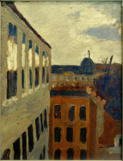 Widok z okna pracowni artysty w Paryżu autorstwa Paula Modersohn Becker