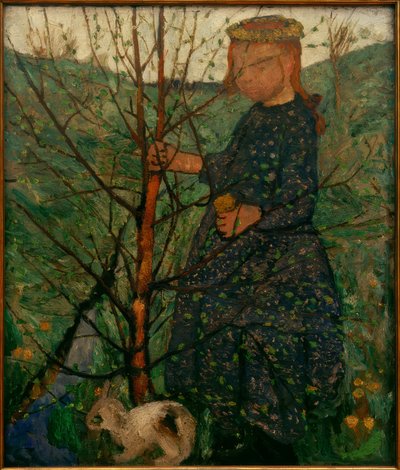 Dziecko z królikiem autorstwa Paula Modersohn Becker