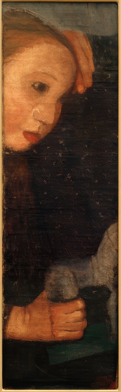 Dziewczyna z drewnianym koniem autorstwa Paula Modersohn Becker
