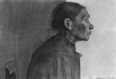 Portret chłopki, 1898-99 autorstwa Paula Modersohn Becker