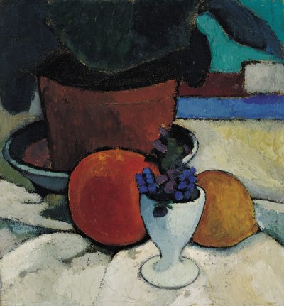 Martwa natura z rośliną i kubkiem na jajka 1905. autorstwa Paula Modersohn Becker