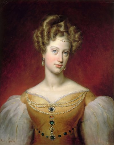 Księżniczka Karolina z Neapolu i Sycylii 1798-1870, księżna de Berry autorstwa Paulin Guérin