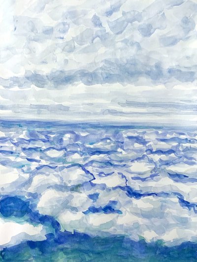 Nad błękitnym oceanem autorstwa Pauline Wegman | Key and Sea Creative