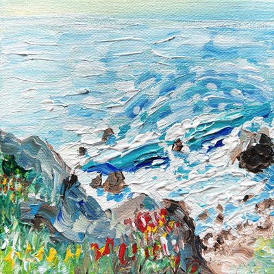 Żywe fale nadmorskie autorstwa Pauline Wegman | Key and Sea Creative