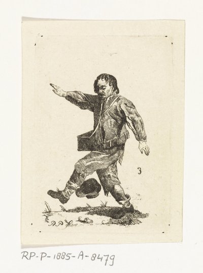 biegnący mężczyzna autorstwa Paulus Charles Gerard Poelman