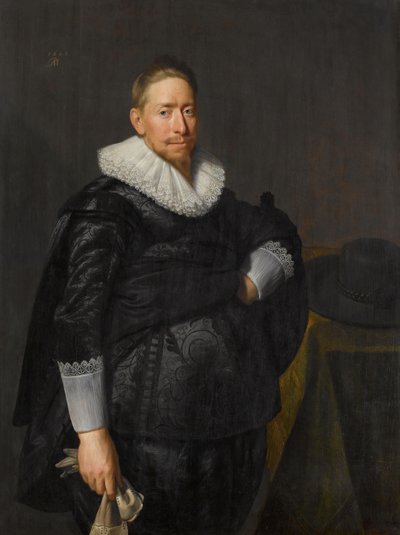 Portret mężczyzny, prawdopodobnie z rodziny Pauw Portret mężczyzny, prawdopodobnie Reijnier Pauw (1591-1676) autorstwa Paulus Moreelse
