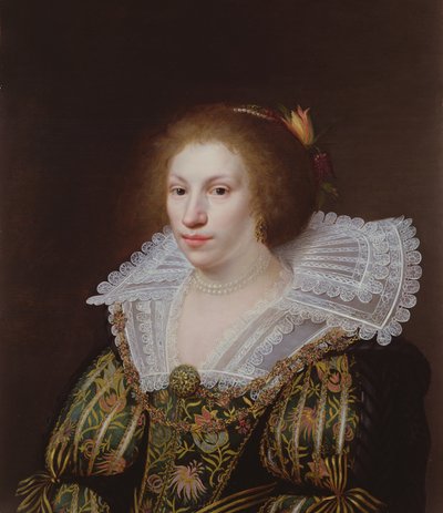 Portret młodej kobiety autorstwa Paulus Moreelse