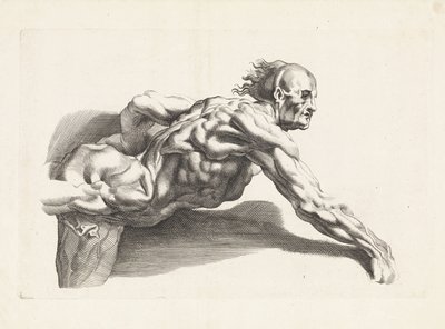 Studium anatomiczne chudego mężczyzny Książka rysunkowa Petera Paula Rubensa (tytuł serii) autorstwa Paulus Pontius