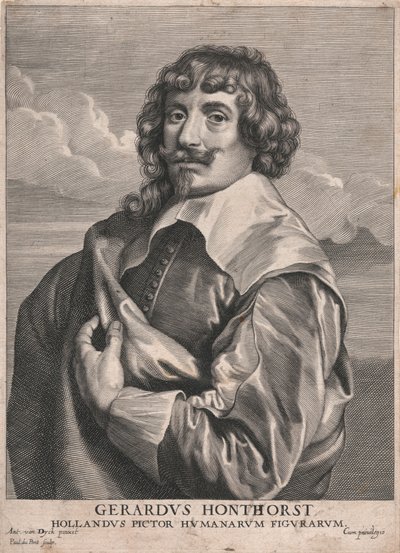 Gerardus Honthorst, holenderski malarz postaci ludzkich autorstwa Paulus Pontius