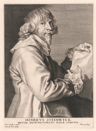 Henricus Steenwyck, malarz architektoniczny hrabiego Hagi autorstwa Paulus Pontius