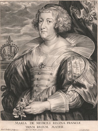 Marie de Medicis, królowa Francji, matka Trzech Króli autorstwa Paulus Pontius