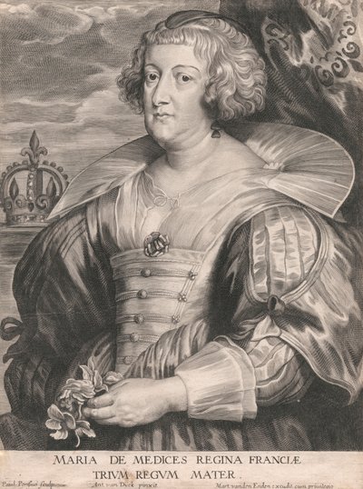 Marie de Medicis, królowa Francji, matka Trzech Króli autorstwa Paulus Pontius