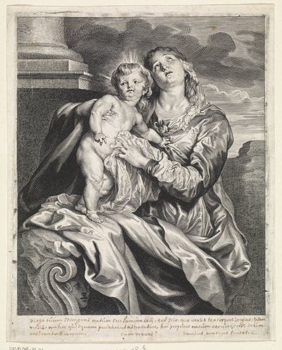Maria z Dzieciątkiem Jezus autorstwa Paulus Pontius
