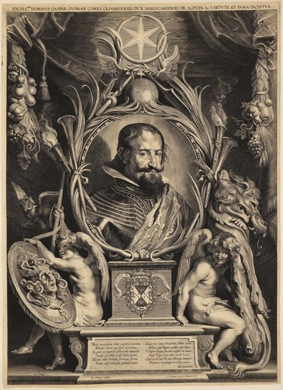 Portret Gaspara de Guzmána, hrabiego Olivares autorstwa Paulus Pontius