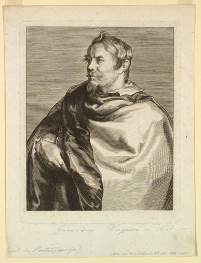 Portret Gerarda Seghersa z ikon książąt męskich autorstwa Paulus Pontius