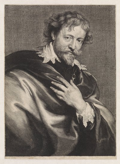 Portret malarza Petera Paula Rubensa autorstwa Paulus Pontius