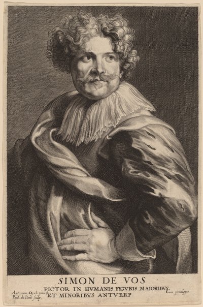 Szymon de Vos autorstwa Paulus Pontius after Sir Anthony van Dyck