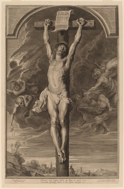 Chrystus na krzyżu autorstwa Paulus Pontius, after Sir Peter Paul Rubens