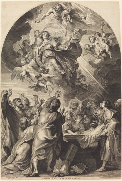 Wniebowzięcie Dziewicy autorstwa Paulus Pontius, after Sir Peter Paul Rubens