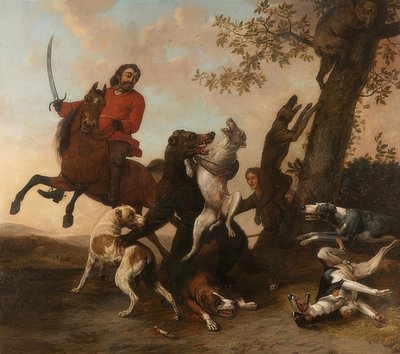Polowanie na niedźwiedzie. 1649 autorstwa Paulus Potter