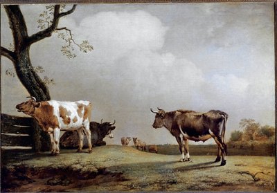 Łąka. (olej na płótnie) autorstwa Paulus Potter