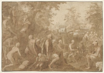 Bankiet Bogów Godenmaaltijd autorstwa Paulus Willemsz. van Vianen
