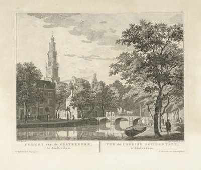 Widok na Westerkerk i Westerhal od strony Keizersgracht Widok na Westerkerk, w Amsterdamie / Vue de l