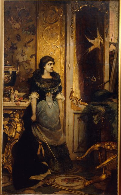 La derniere etape. Peinture de Pavel Alexandrovich Svedomsky (Svedomski) (1849-1904), huile sur toile autorstwa Pavel Alexandrovich Svedomsky