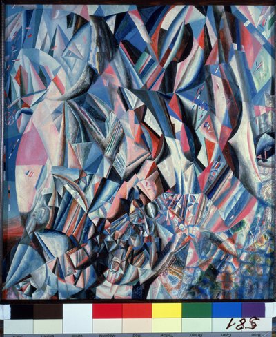 Triumf nad wiecznością. Obraz Pawła Nikołajewicza Filonova (1883-1941), olej na drewnie autorstwa Pawel Nikolajewitsch Filonow