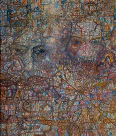 Twarze, 1940 autorstwa Pavel Nikolayevich Filonov