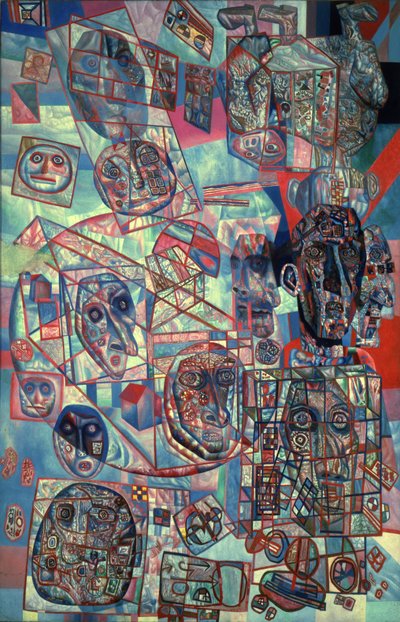 Człowiek na świecie, 1925 autorstwa Pavel Nikolayevich Filonov