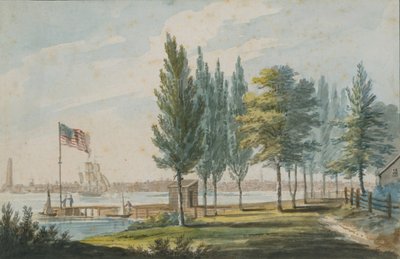 Filadelfia zza rzeki Delaware, 1811-ca. 1813. autorstwa Pavel Petrovic Svin