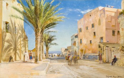 Algier, popołudnie w Algierze / obraz P.Mönsted autorstwa Peder Monsted