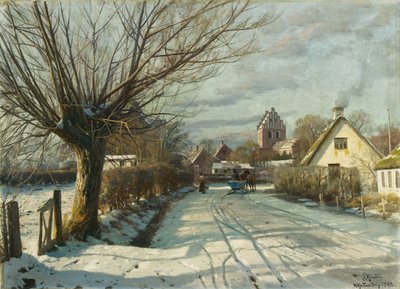 Kościół Hoje Taastrup, poza Kopenhagą autorstwa Peder Monsted