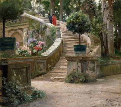 W parku Villa dEste autorstwa Peder Monsted