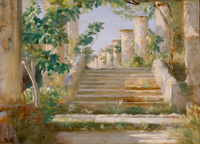 Loggia w Ravello autorstwa Peder Severin Kroyer