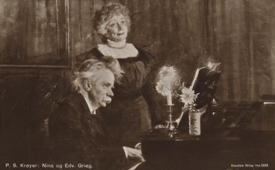 Edvard i Nina Grieg przy fortepianie autorstwa Peder Severin Krøyer