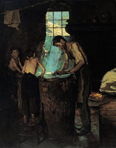 włoscy kapelusznicy z wioski autorstwa Peder Severin Krøyer