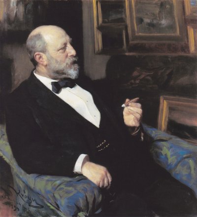 Portret producenta tytoniu Heinricha Hirschsprunga. Założyciel kolekcji. autorstwa Peder Severin Krøyer