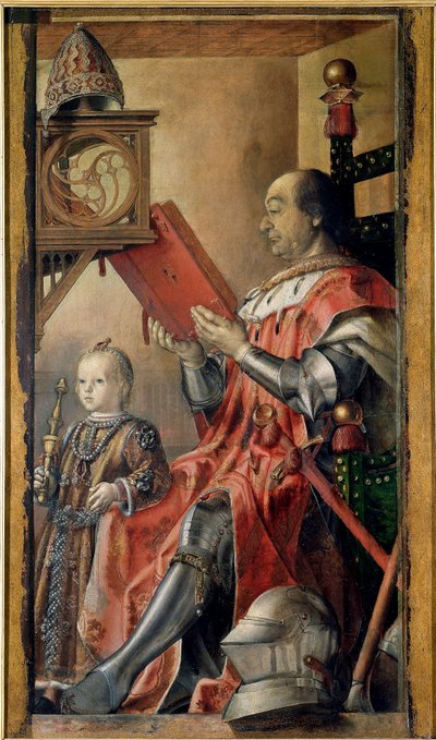 Podwójny portret Fryderyka III de Montefeltro (Federico da Montefeltro autorstwa Pedro Berruguete