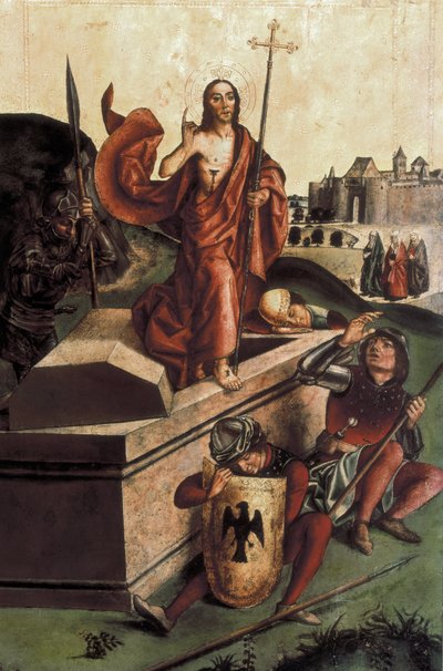 Zmartwychwstanie Chrystusa. koniec XV wieku (olej na drewnie) autorstwa Pedro Berruguete