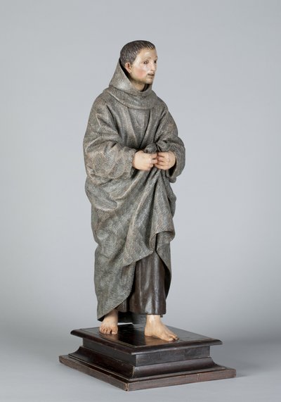 San Diego of Alcala, ok. 1665-70 (drewno polichromowane) autorstwa Pedro de Mena