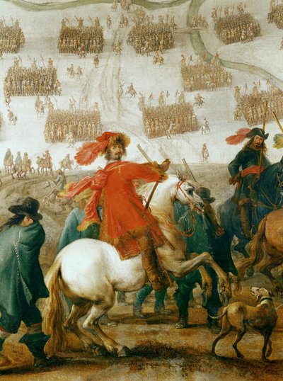 Feldmarszałek Octavio Piccolomini, dowódca wojsk cesarskich podczas wojny trzydziestoletniej... (olej na płótnie) autorstwa Peeter Snayers