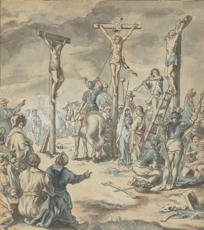Ukrzyżowanie Chrystusa, koniec XVIII wieku. autorstwa Pehr Hörberg