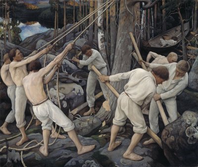 Pionierzy w Karelii autorstwa Pekka Halonen