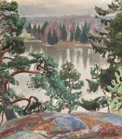 Sarvikallio, 1916 autorstwa Pekka Halonen