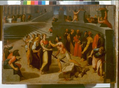 Ścięcie św. Jana Chrzciciela, ok. 1556 (olej na desce) autorstwa Pellegrino Tibaldi