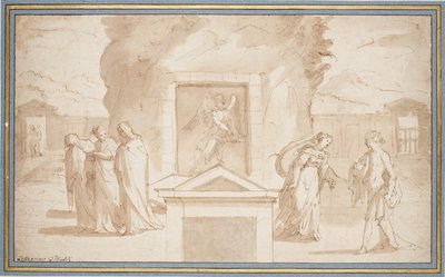 Kobiety przy grobie Chrystusa i Noli me tangere autorstwa Pellegrino Tibaldi
